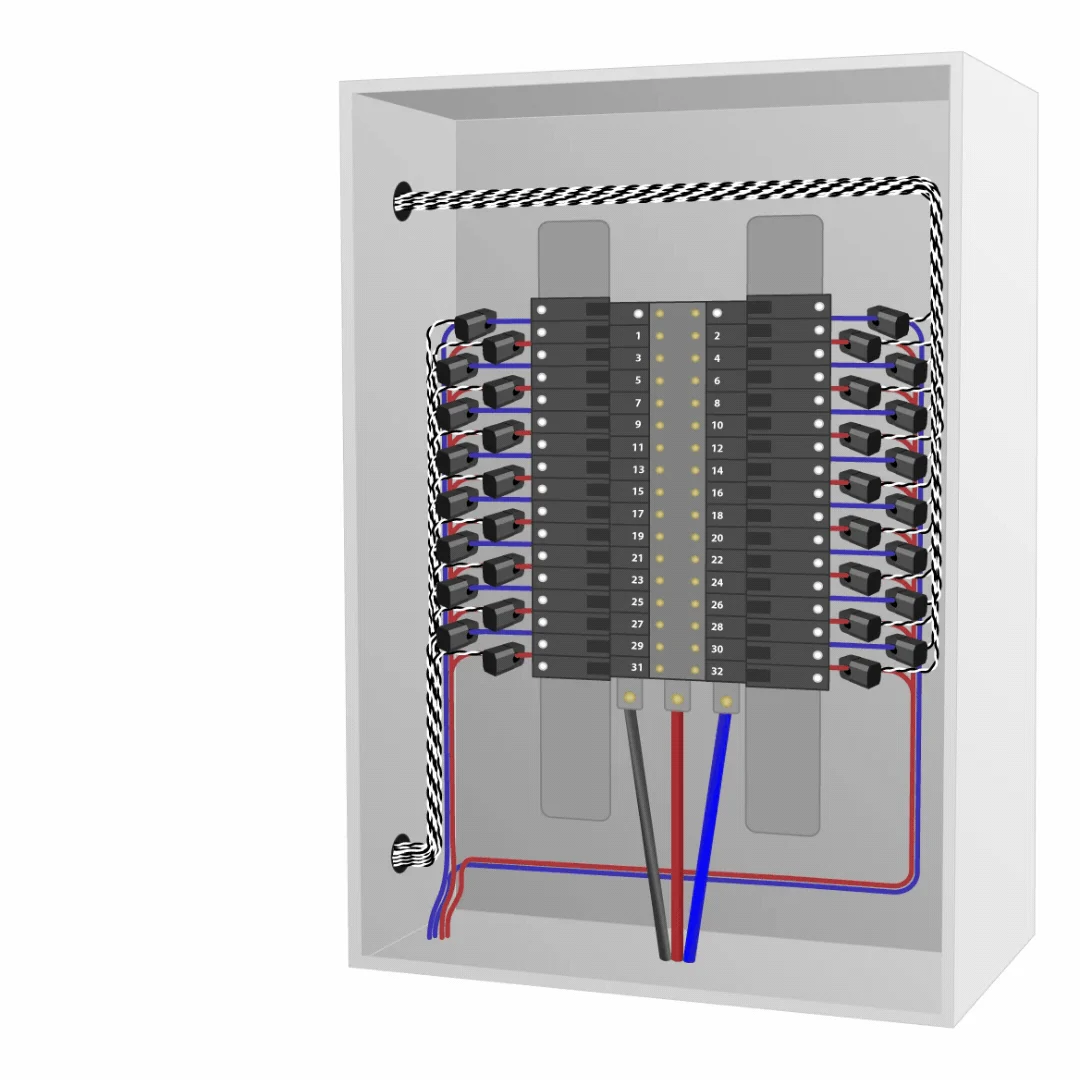 Gateway connected to the CT Hub beside the panel