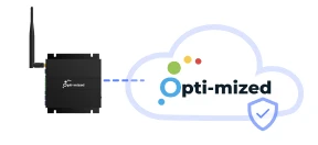 Opti-mized gateway connected to the Opti-mized cloud